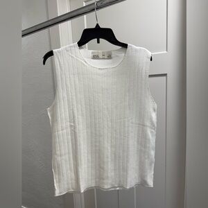 White Sleeveless Men's Tank Top